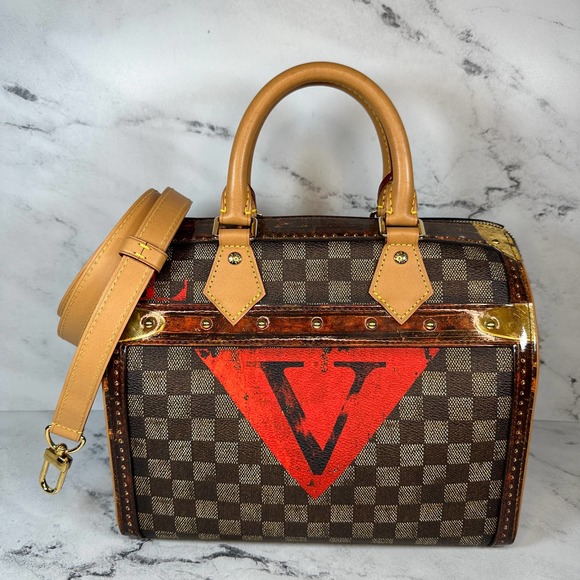 Louis Vuitton Transformed Speedy Bag Damier Ebene Time Trunk V Bandouliere 25 LV - Picture 15 of 15